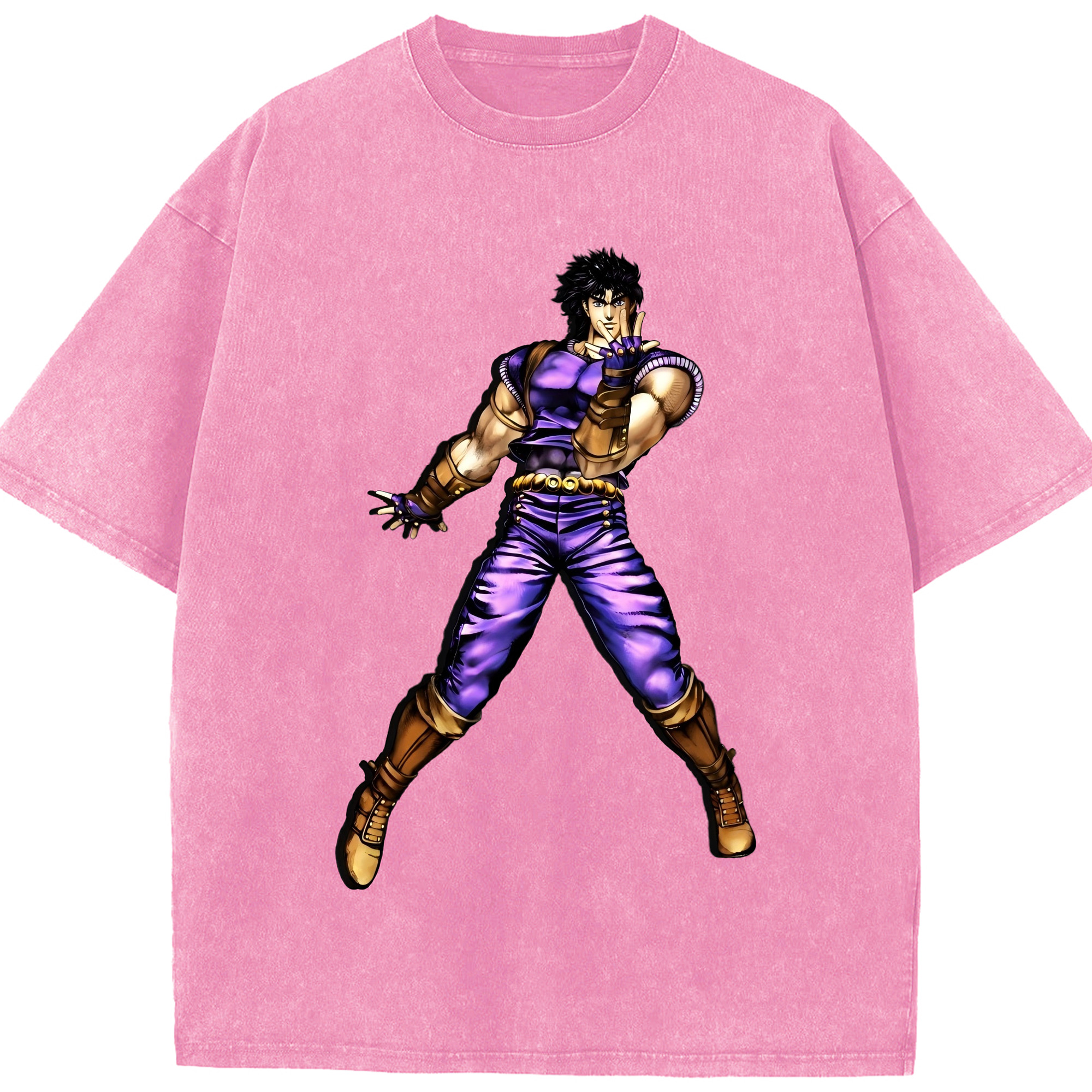 （画像用） ジョジョの奇妙な冒険 /ジョナサン?ジョースター JoJo's Bizarre Adventure Jonathan Joestar 綿100% ヴィンテージ風 半袖Tシャツ（フロントプリント）
